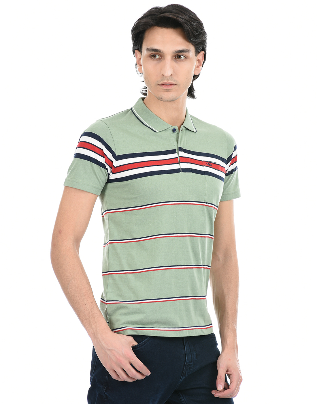 Cloak & Decker by Monte Carlo Men Green Polo Tshirt